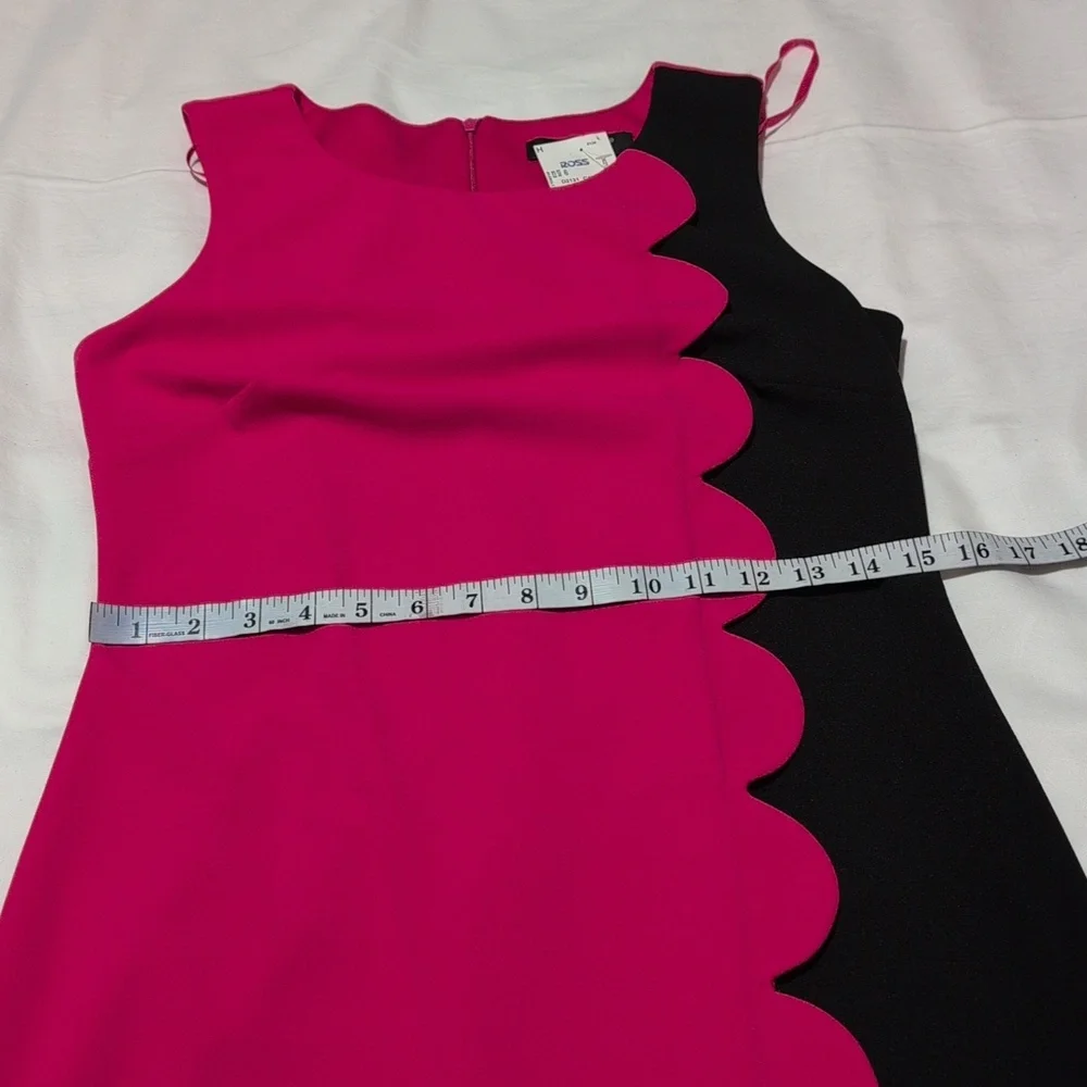 GLAMOUR women's Pink/Black dress. - Picture 6 of 9